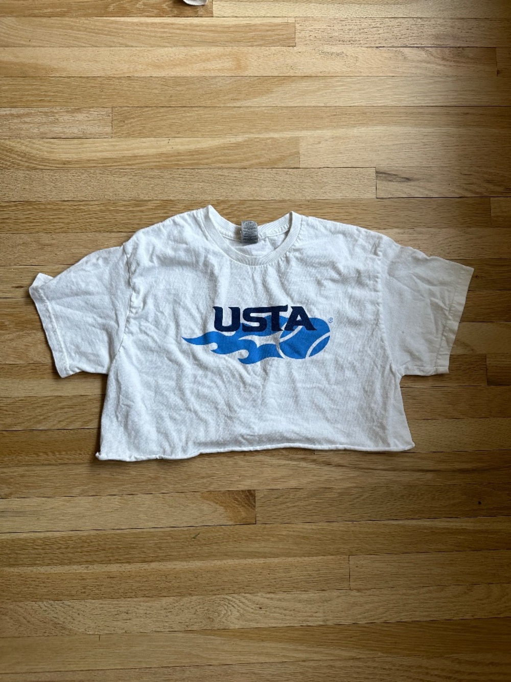 USTA tennis crop top